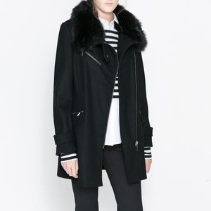 Zara Woman-faux fur coat